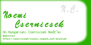 noemi csernicsek business card